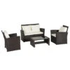 Happy Garden Buitenmeubelsets SINTRA - Bruin - Geweven Hars