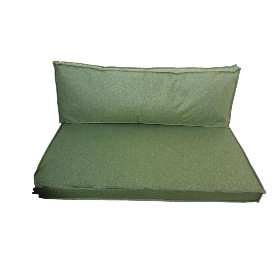 2L Home&Garden Palletkussen ''Solid'' Olijf 120x80cm - Afbeelding 2