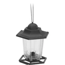 Merkloos Vogelvoederplek - Zwart - 17 Cm - Vogel Voederhuisje