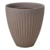 Pro Garden 3 X Bloempot Lotus Rond 40x42cm Taupe