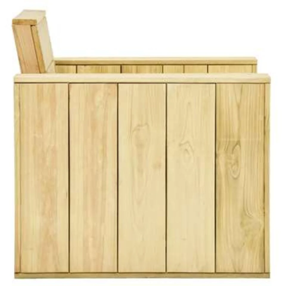 VidaXL Tuinstoelen 2 St 89x76x76 Cm Geïmpregneerd Grenenhout - Afbeelding 4