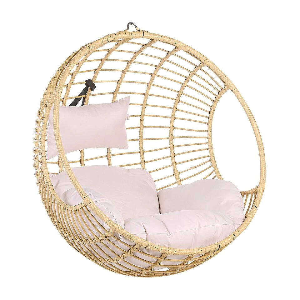 Beliani Hangstoel ASPIO - Beige Pe Rotan