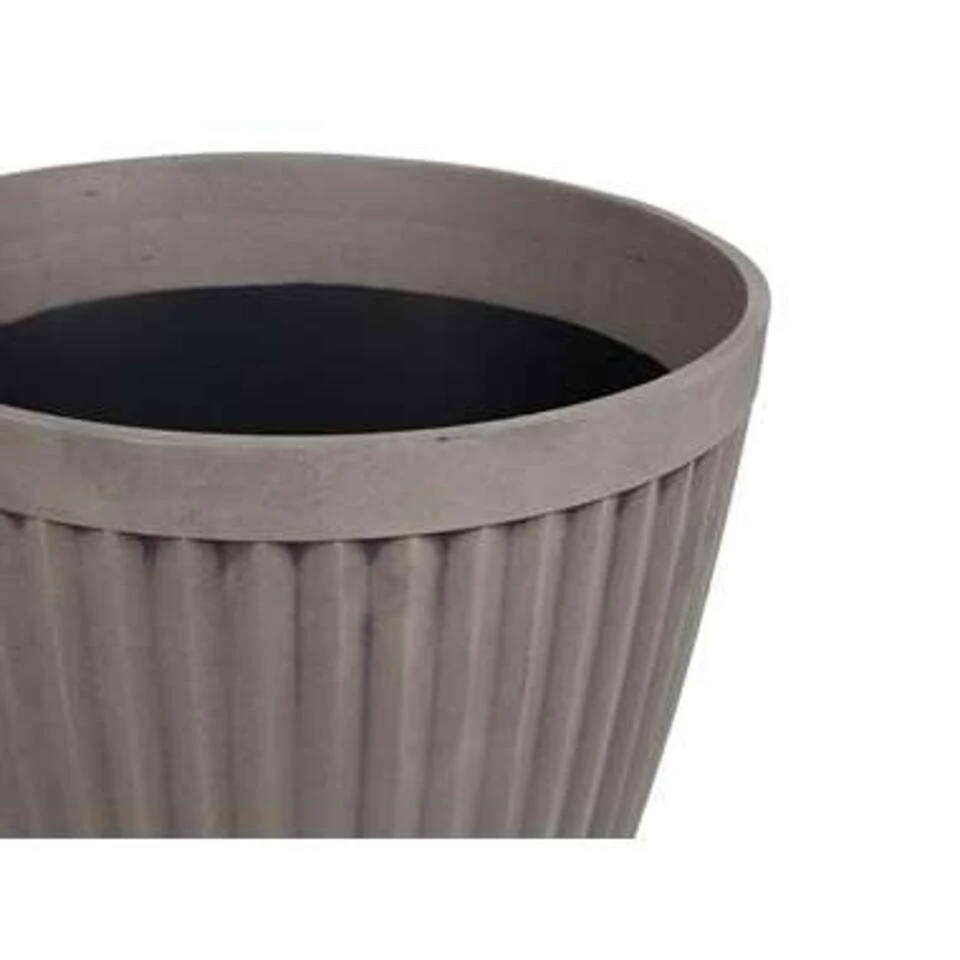 Beliani Plantenbak Voor Buiten POKA - Grijs Stenenmix, Polyresin - Afbeelding 3