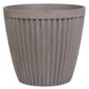 Beliani Plantenbak Voor Buiten POKA - Grijs Stenenmix, Polyresin