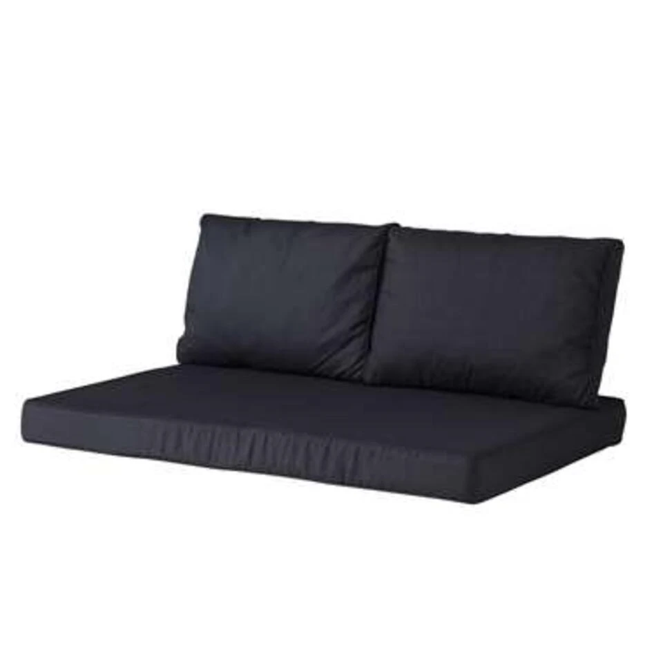 Madison Rugkussen Basic Zwart - 60 X 43cm - Afbeelding 2