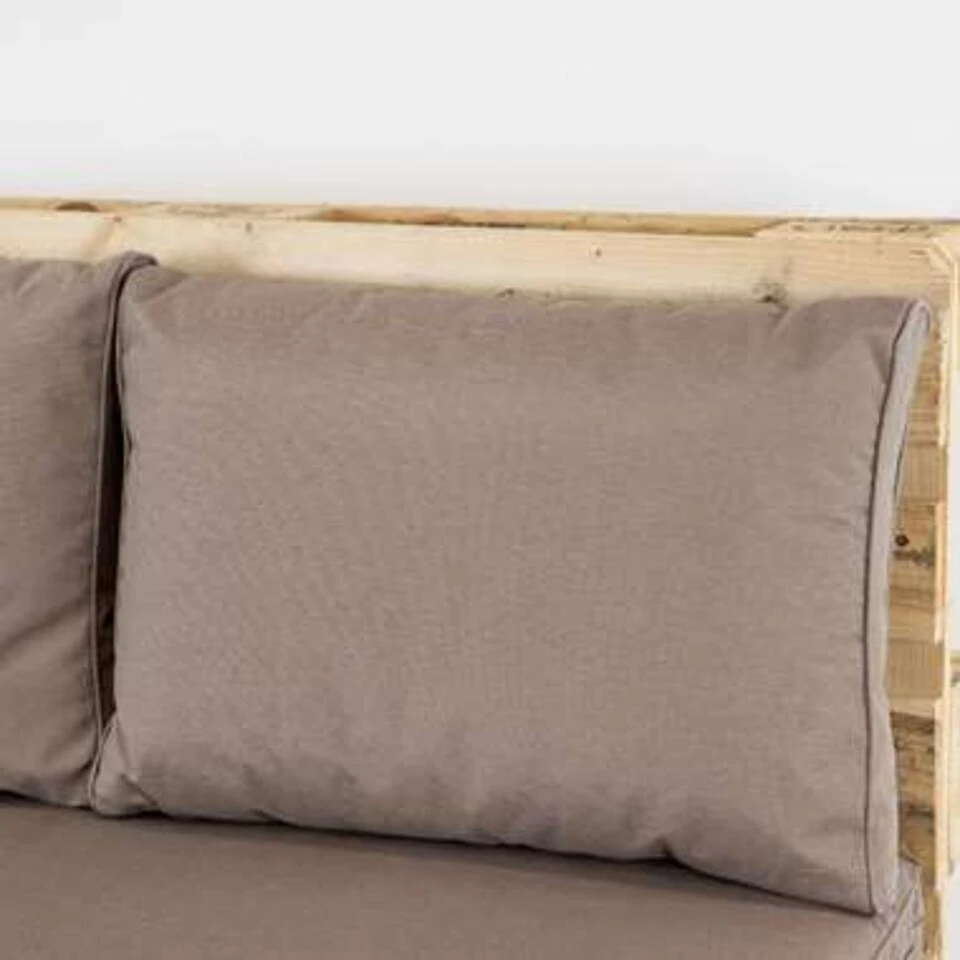 Madison Palletkussenset Lounge Taupe - 3 Delig - Afbeelding 2