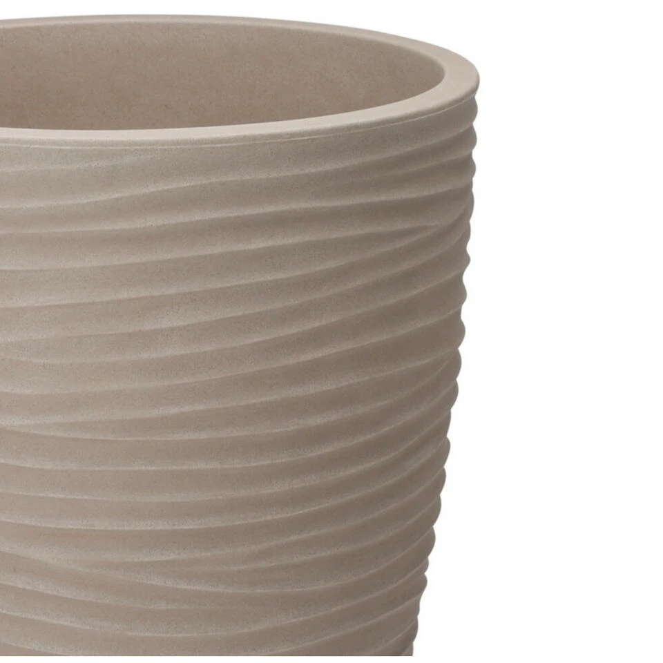 Pro Garden Plantenpot - Tuin - Kunststof - Zand/beige - D40 X H60 Cm - Afbeelding 2