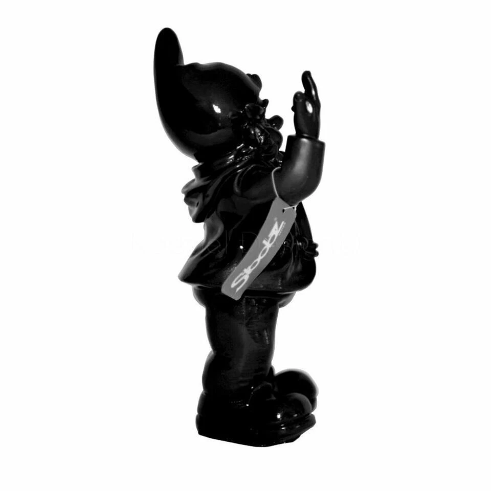 Stoobz Design Tuinkabouter - Zwart - Middelvinger - 30 Cm - Afbeelding 2