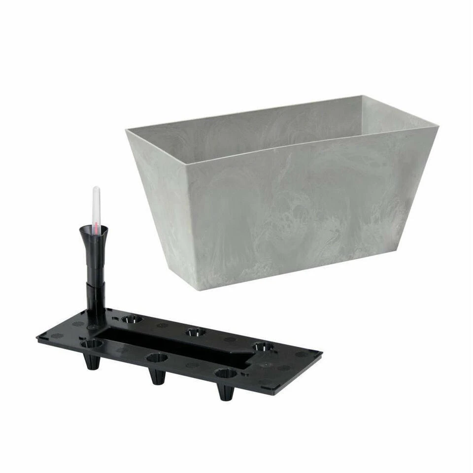 Prosperplast Plantenbak - Lichtgrijs - Rechthoek - Kunststof - 40 Cm - Afbeelding 2