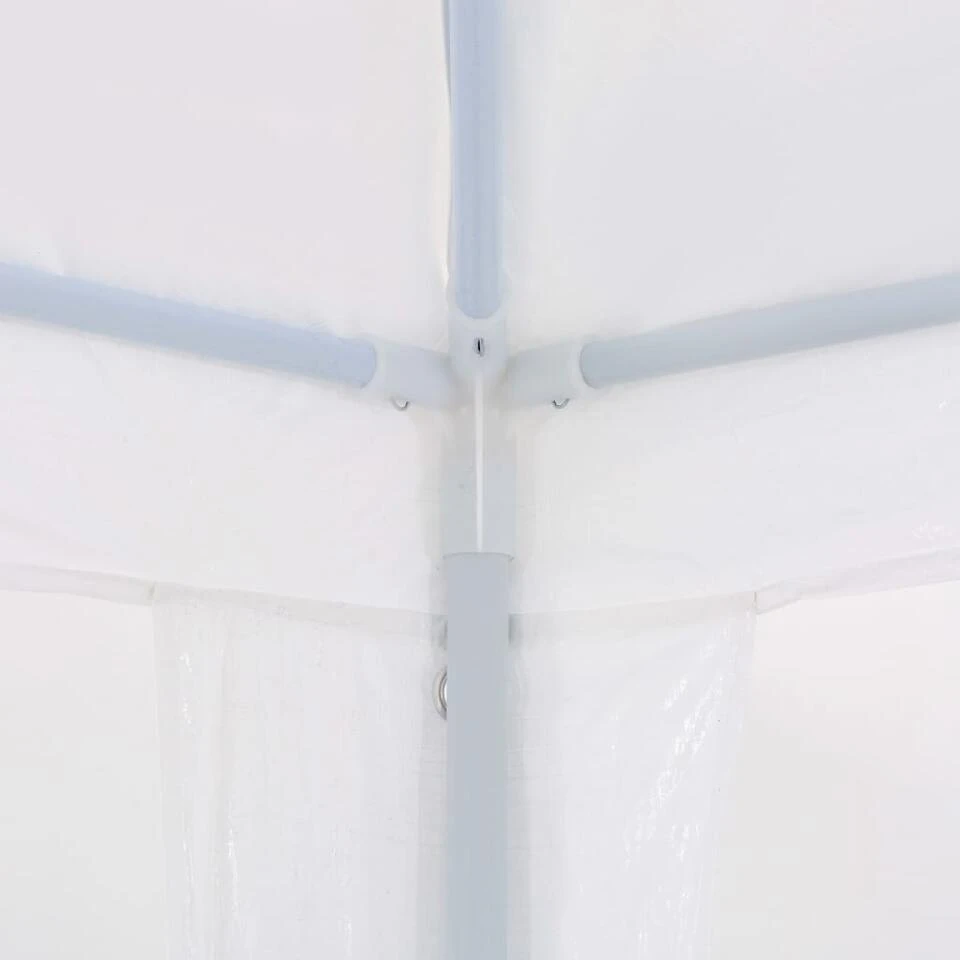 VidaXL Partytent 3x6 M PE Wit - Afbeelding 4