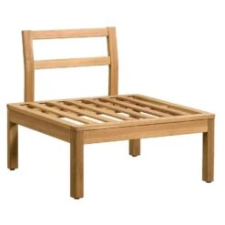 Middenfauteuil Orleans - Eucalyptushout - 78x72x65 Cm