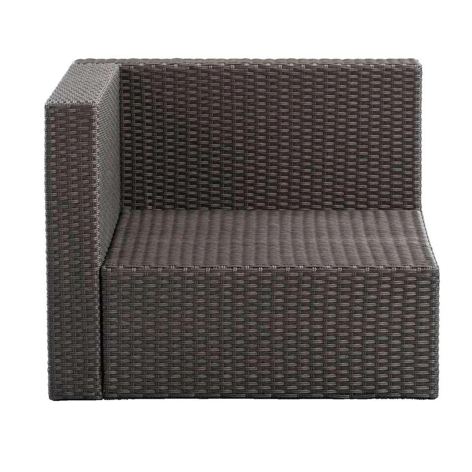 Le Sud Hoekfauteuil Dordogne - Antraciet - 84x84x66 Cm