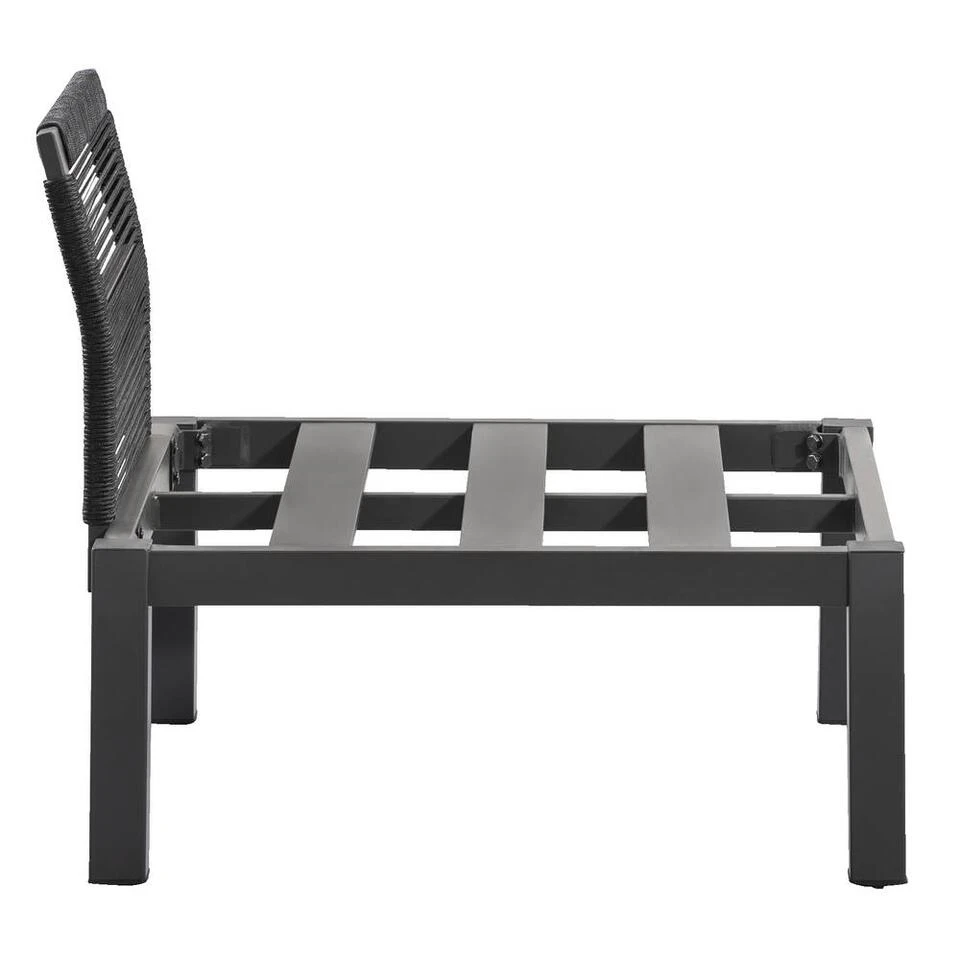 Le Sud Loungestoel Middenelement Ardeche - Grijs - 78x72x66 Cm - Afbeelding 4