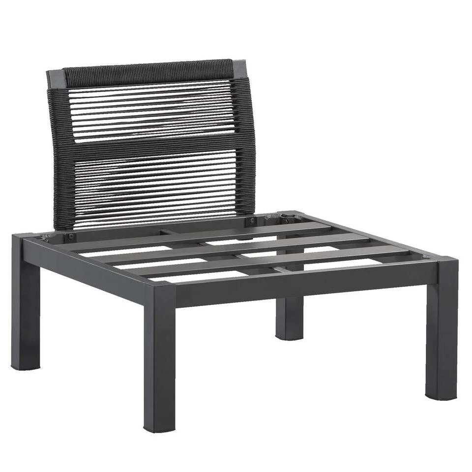 Le Sud Loungestoel Middenelement Ardeche - Grijs - 78x72x66 Cm