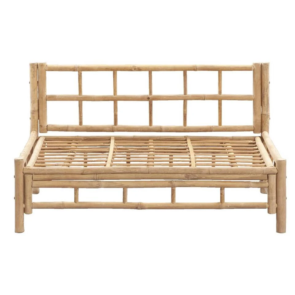 Palletbank Tarifa Bamboe - Naturel - 120x85x66 Cm