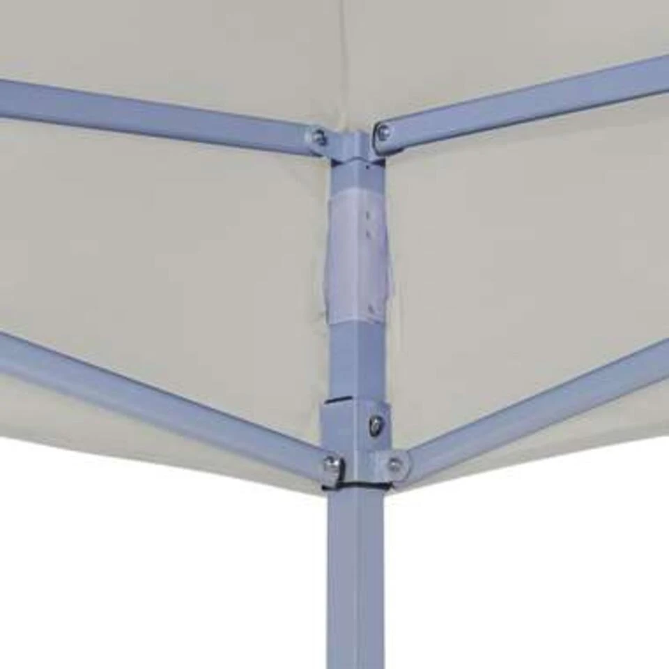VidaXL Partytent Professioneel Inklapbaar 2x2 M Staal Crème - Afbeelding 2
