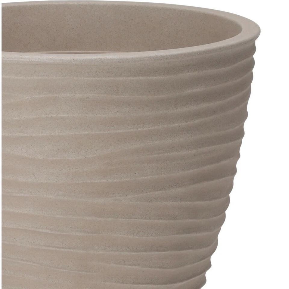 Pro Garden Plantenpot - Tuin - Kunststof - Zand/beige - D40 X H42 Cm - Afbeelding 2