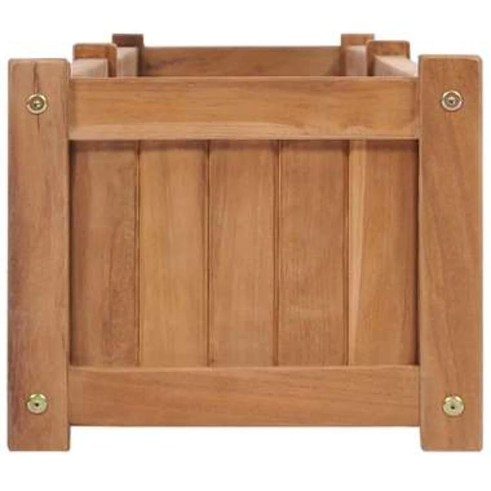 VidaXL Plantenbak Verhoogd 200x30x25 Cm Massief Teakhout - Afbeelding 4