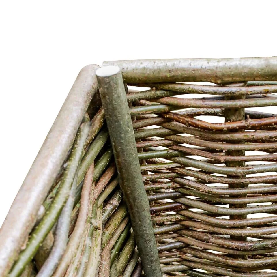 VidaXL Plantenbak Verhoogd 80x40x40 Cm Hazelaarhout - Afbeelding 3