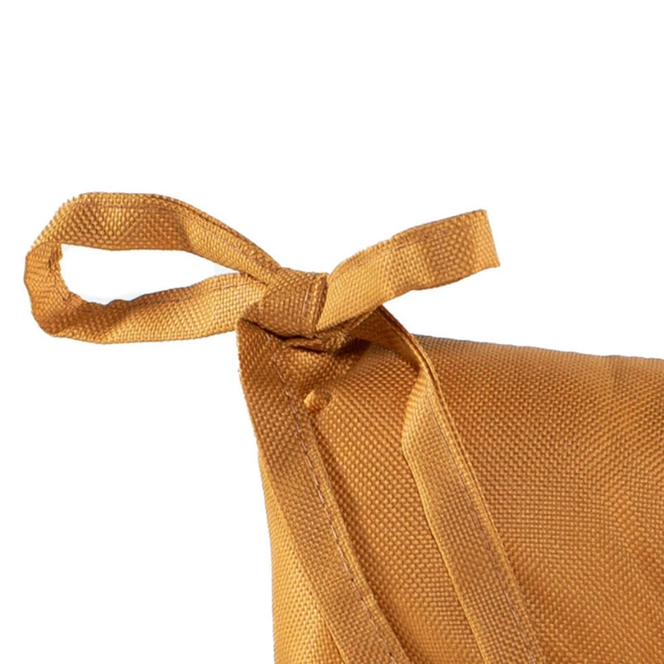 Anna's Collection Stoelkussen Gewatteerd - Oker Geel - 38 X 38 Cm - Afbeelding 2