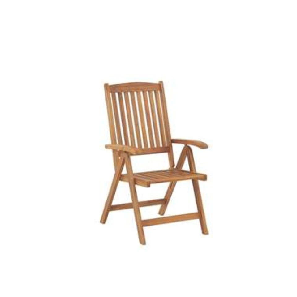 Beliani Bistroset JAVA - Lichte Houtkleur Acaciahout - Afbeelding 2