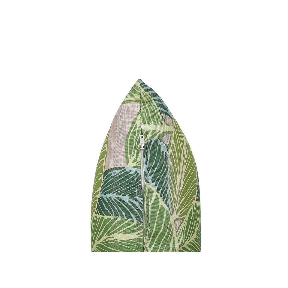 Beliani Buitenkussen VARKOS - Groen Polyester - Afbeelding 4