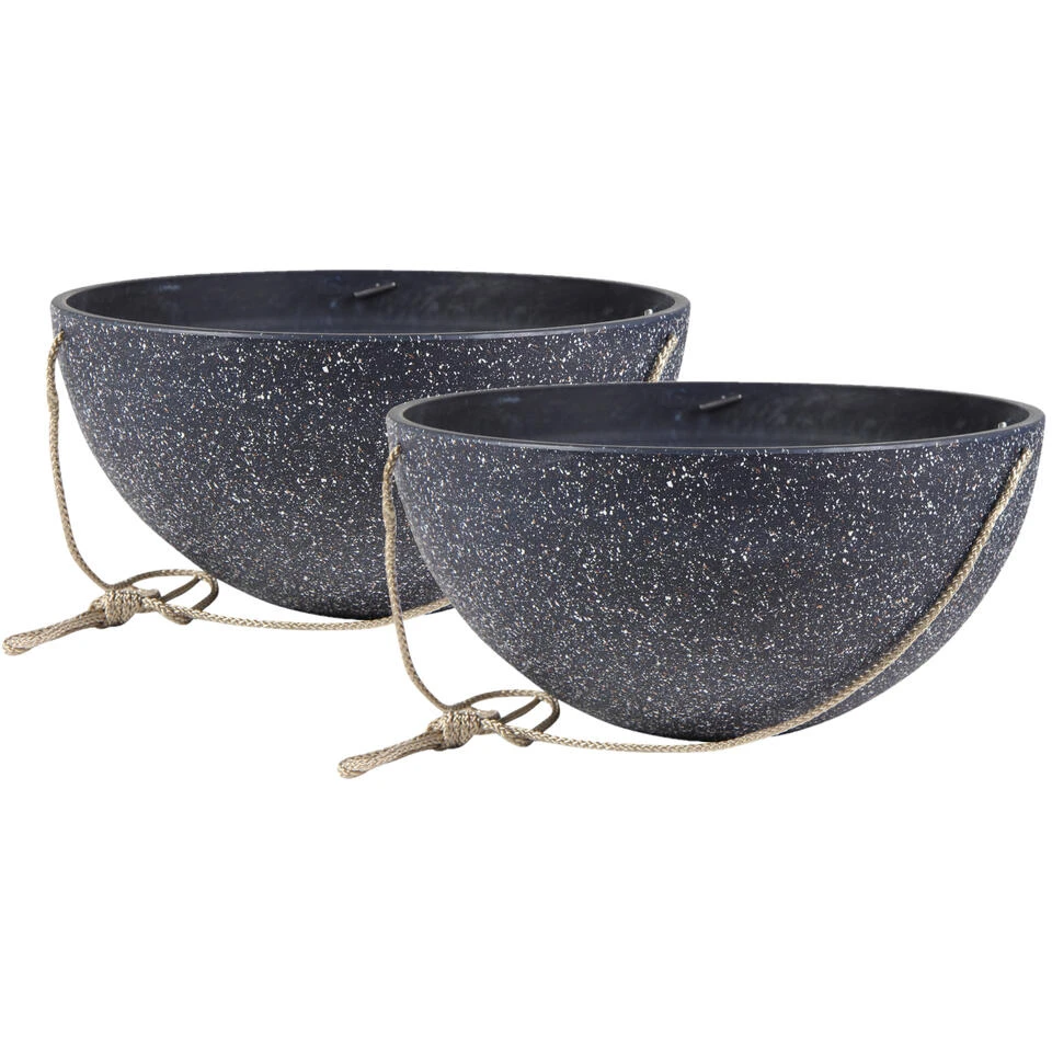 Ter Steege Plantenpot - Hangend - Zwart - Kunststof - 35 X 17 Cm - Afbeelding 3