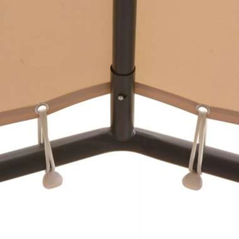 VidaXL Prieel 4x4 M Staal Beige - Afbeelding 3