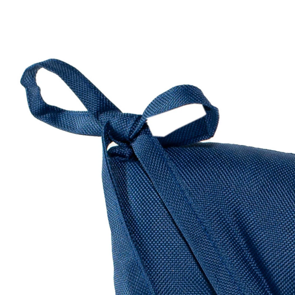 Anna's Collection Stoelkussen Gewatteerd - Donker Blauw - 38 X 38 Cm - Afbeelding 2