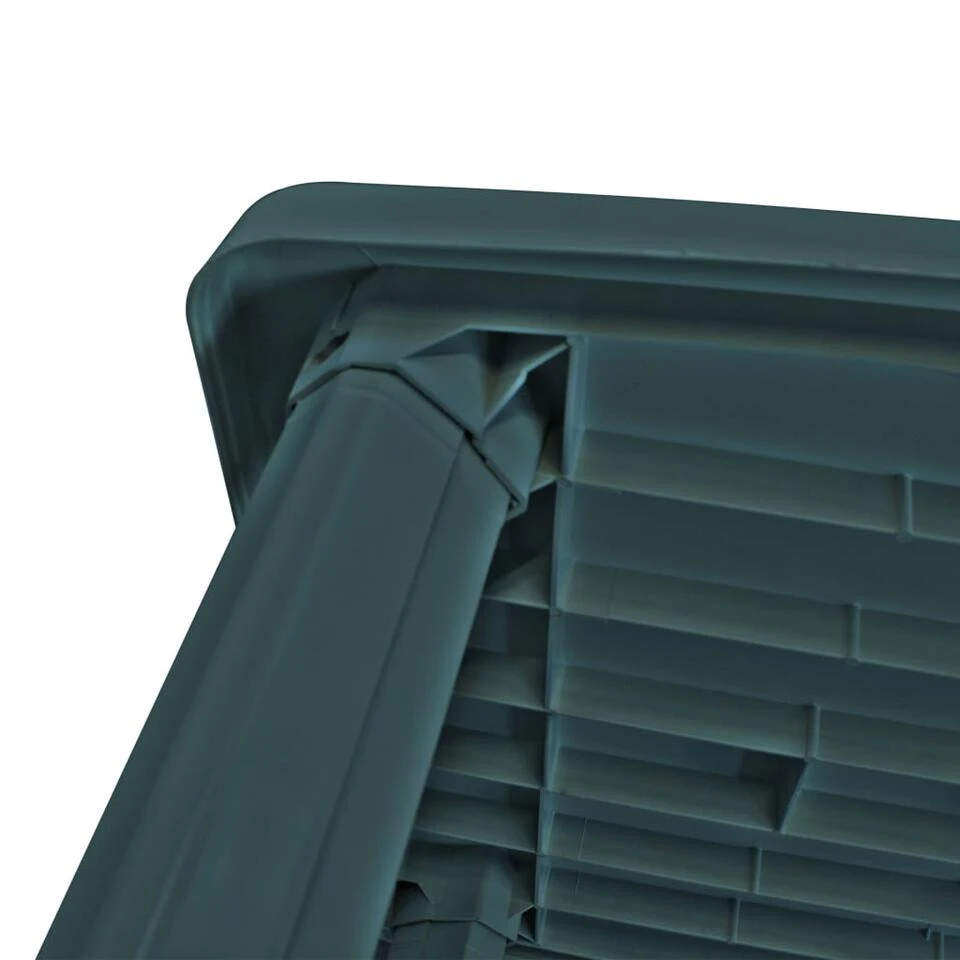 VidaXL Tuintafel 101x68x72 Cm Kunststof Groen - Afbeelding 3