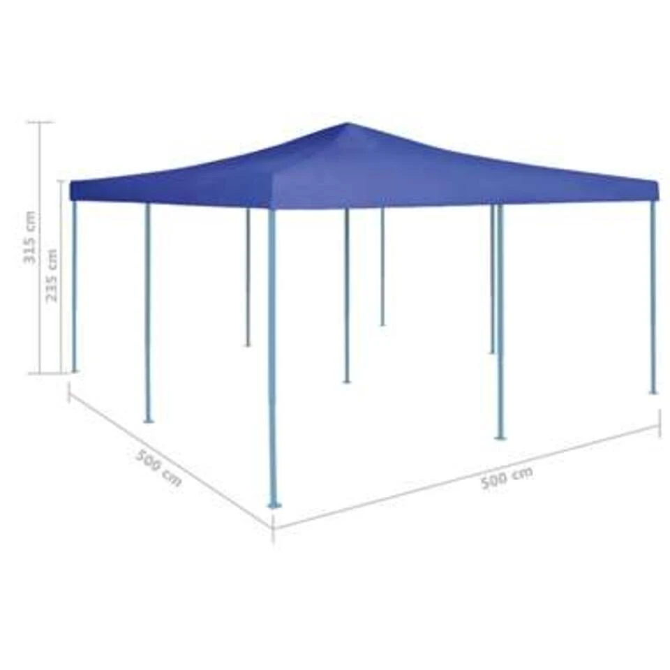 VidaXL Prieel Inklapbaar 5x5 M Blauw - Afbeelding 3